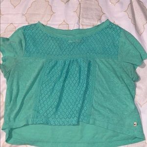 See through short sleeve short